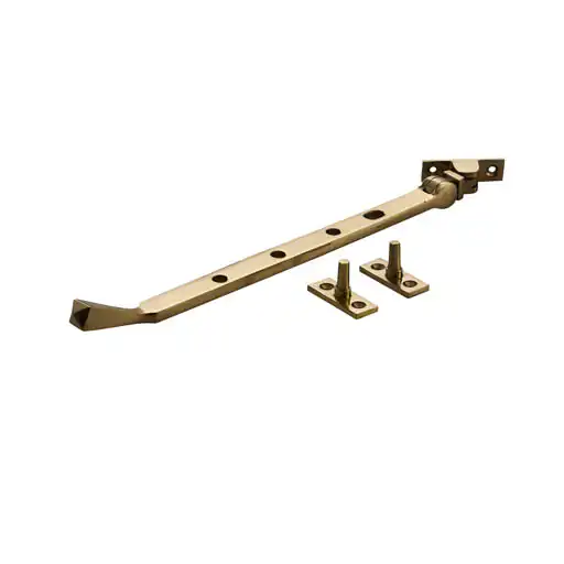 Hardwick Classic Burley Window Stay - Polish Brass