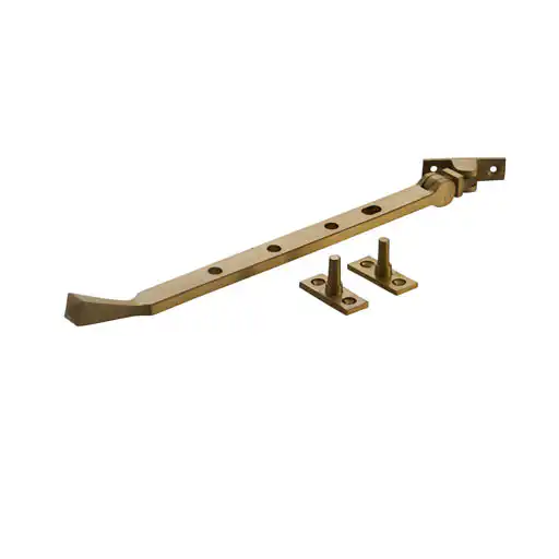 Hardwick Classic Burley Window Stay - Satin Brass