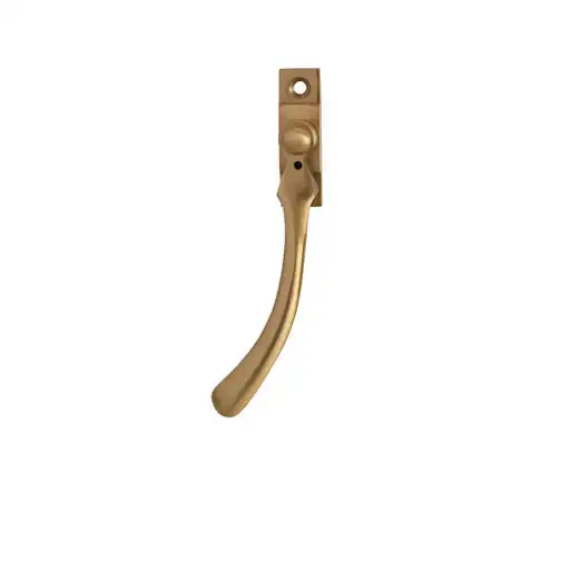 Hardwick HK2050SB Lyndon LH Locking Espag Handle - Satin Brass - Front