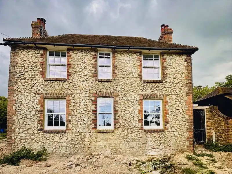 Red Grandis Sash Window Ruckinge 3