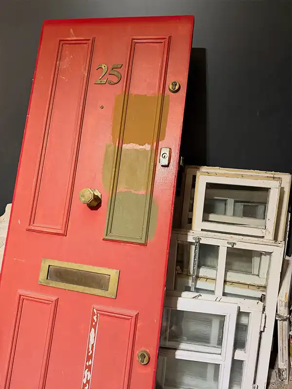 Timber Door London Before 1
