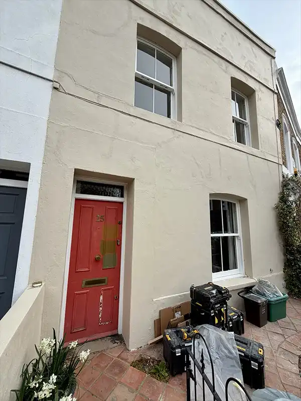 Timber windows and doors london before