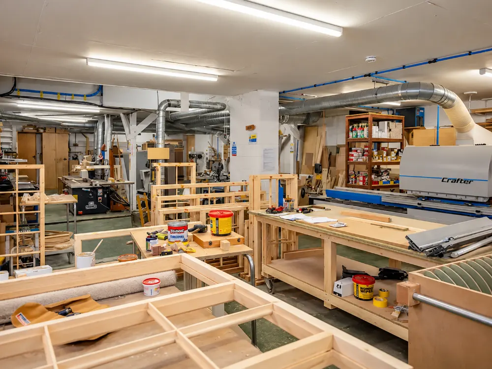 The Spittlywood joinery workshop